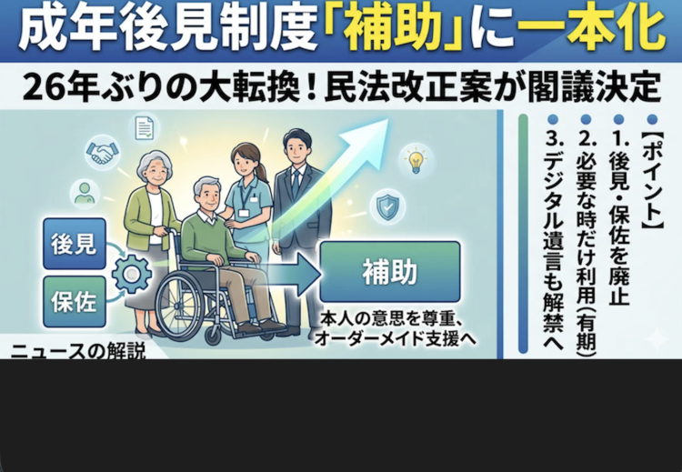 最後，誰に頼むのか？②成年後見制度