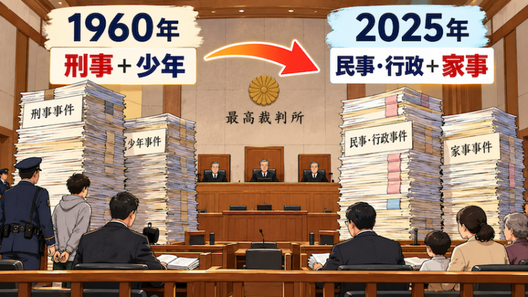 65年間で裁判事件はどう変わったか②ーー中身が変わった